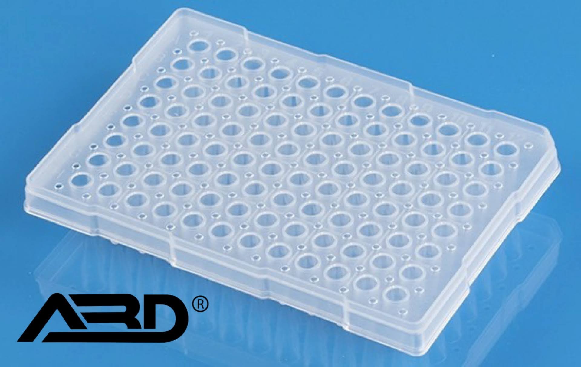 PCR Plate 0.2ml, Half Skirted, Elevated Rim